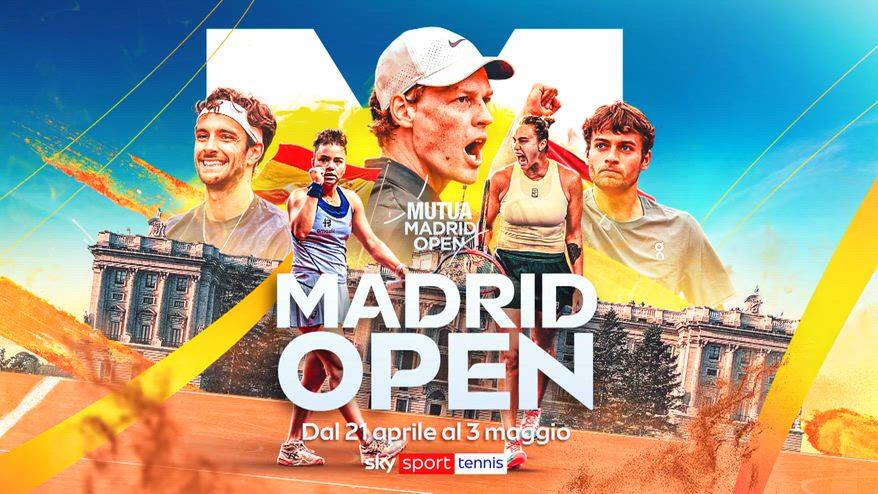 Madrid Open al via, dal 21 aprile live su Sky Sport!