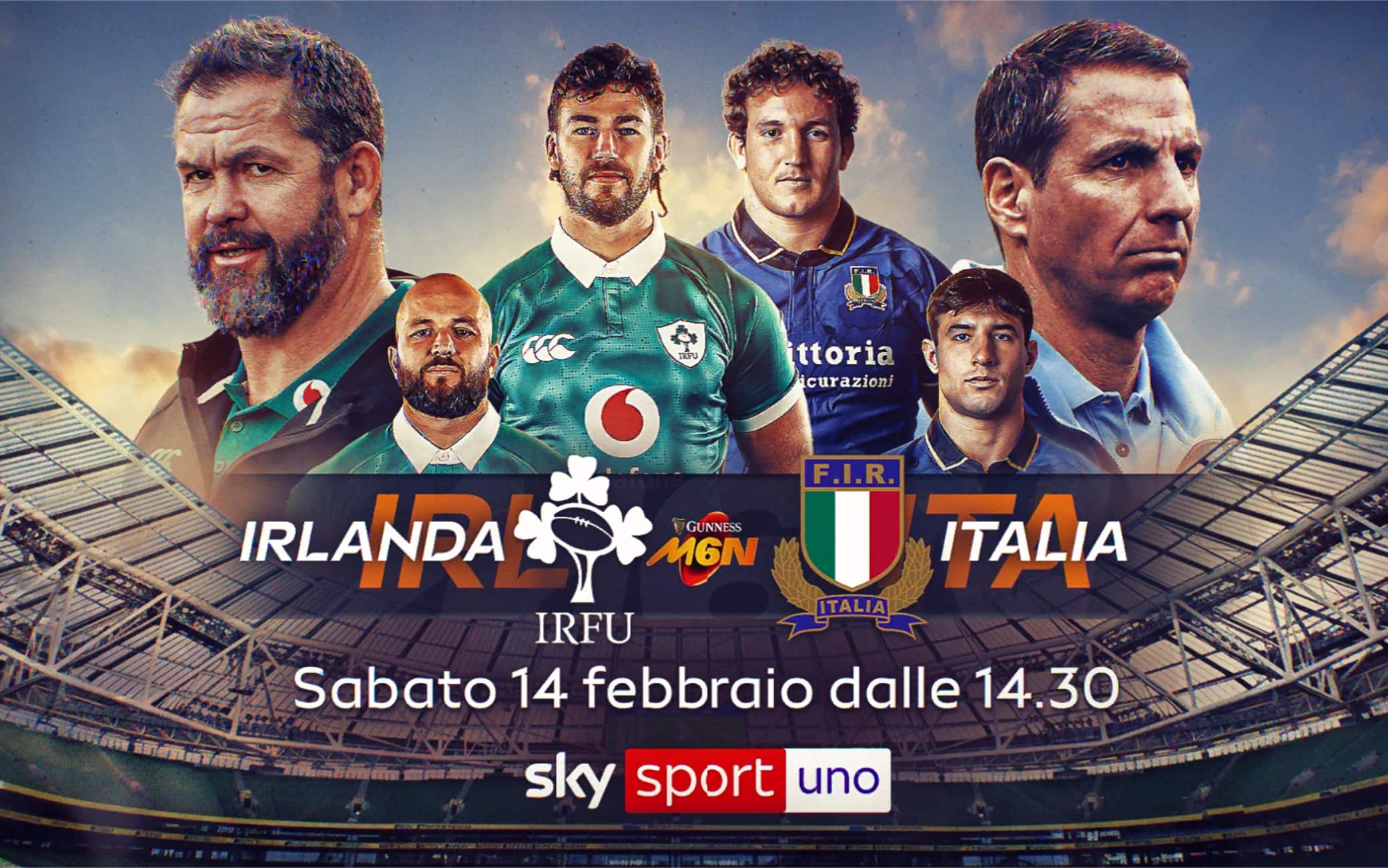 Irlanda-Italia al Sei Nazioni in tv e streaming: dove vedere il match