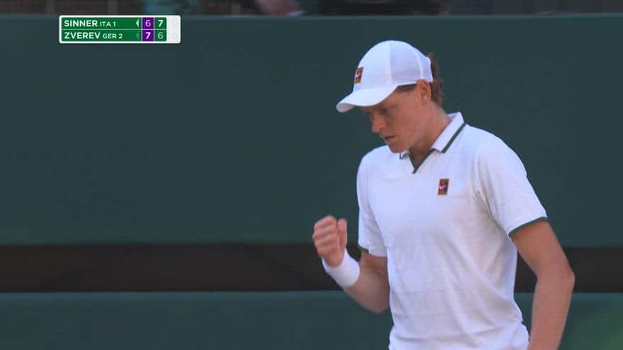 Sinner vince il 2° set con Zverev: il set point