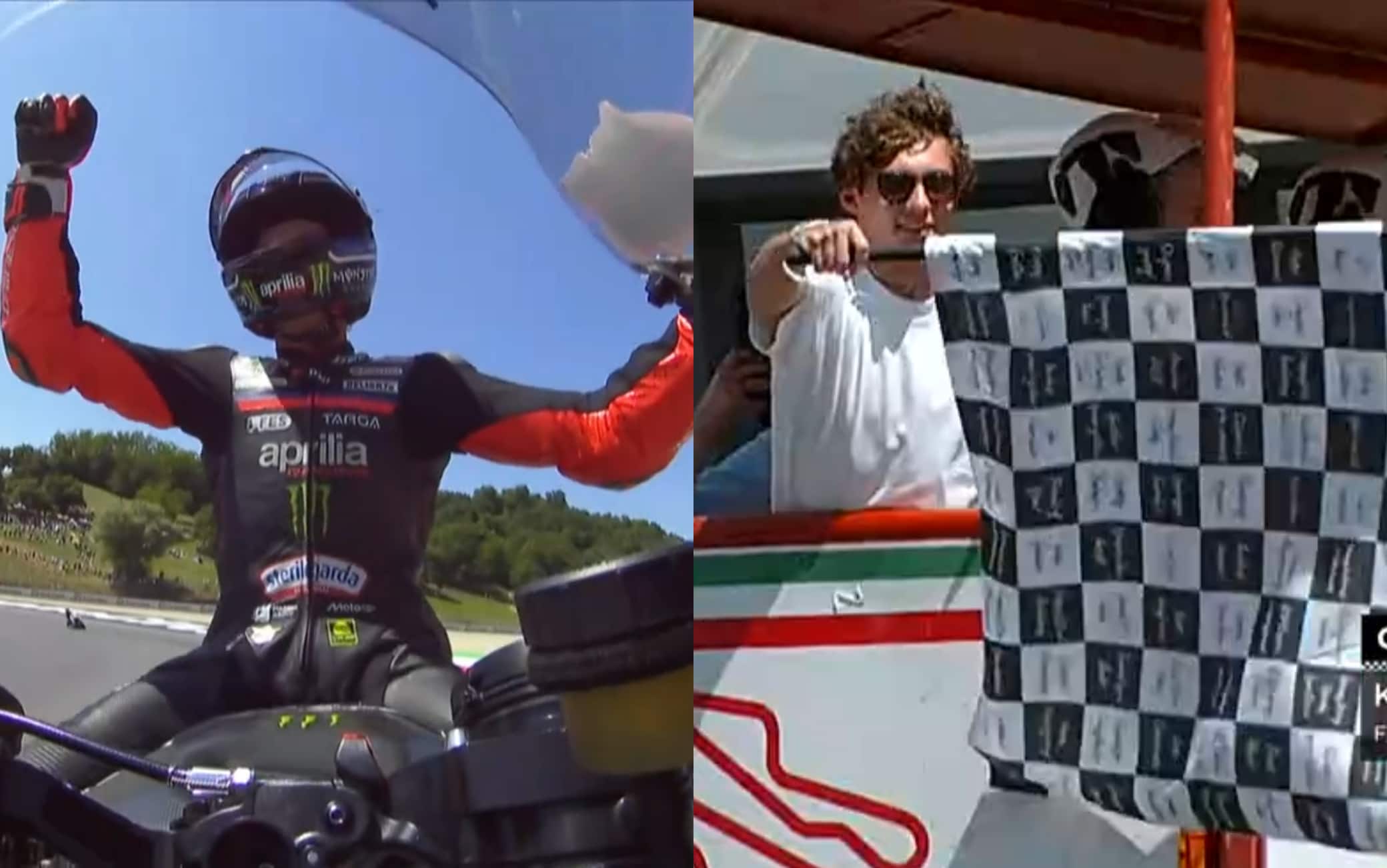 Bezzecchi vince al Mugello: l'ultimo giro con Guido Meda e Mauro Sanchini. VIDEO