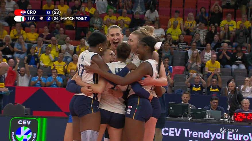 Europei di volley, Italia-Croazia 3-0: gli highlights