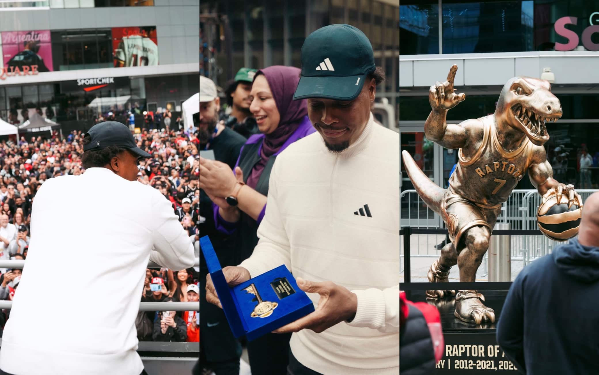 NBA, bagno di folla, chiavi della città e una statua speciale: Toronto celebra Lowry