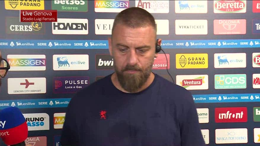 De Rossi: "Partita giocata bene, avanti così faremo i punti"