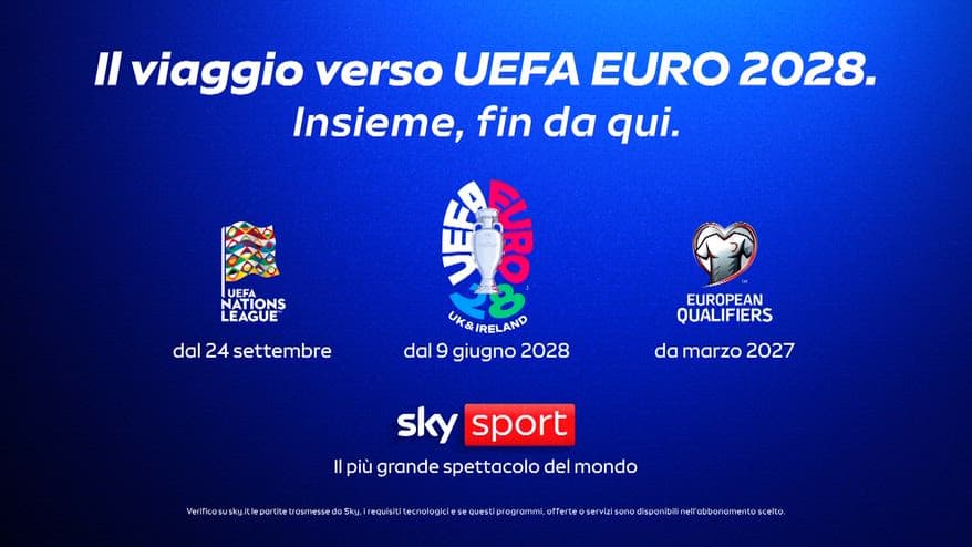 Su Sky tutto il viaggio verso Euro 2028!