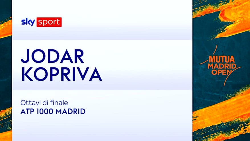 Jodar-Kopriva: highlights Atp Madrid. VIDEO