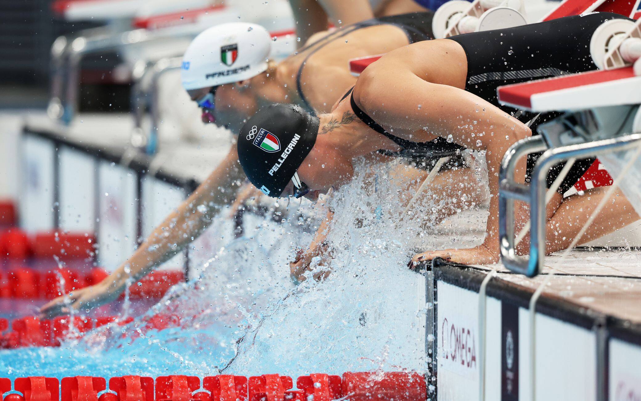Federica Pellegrini nella staffetta 4x100 mista femminile