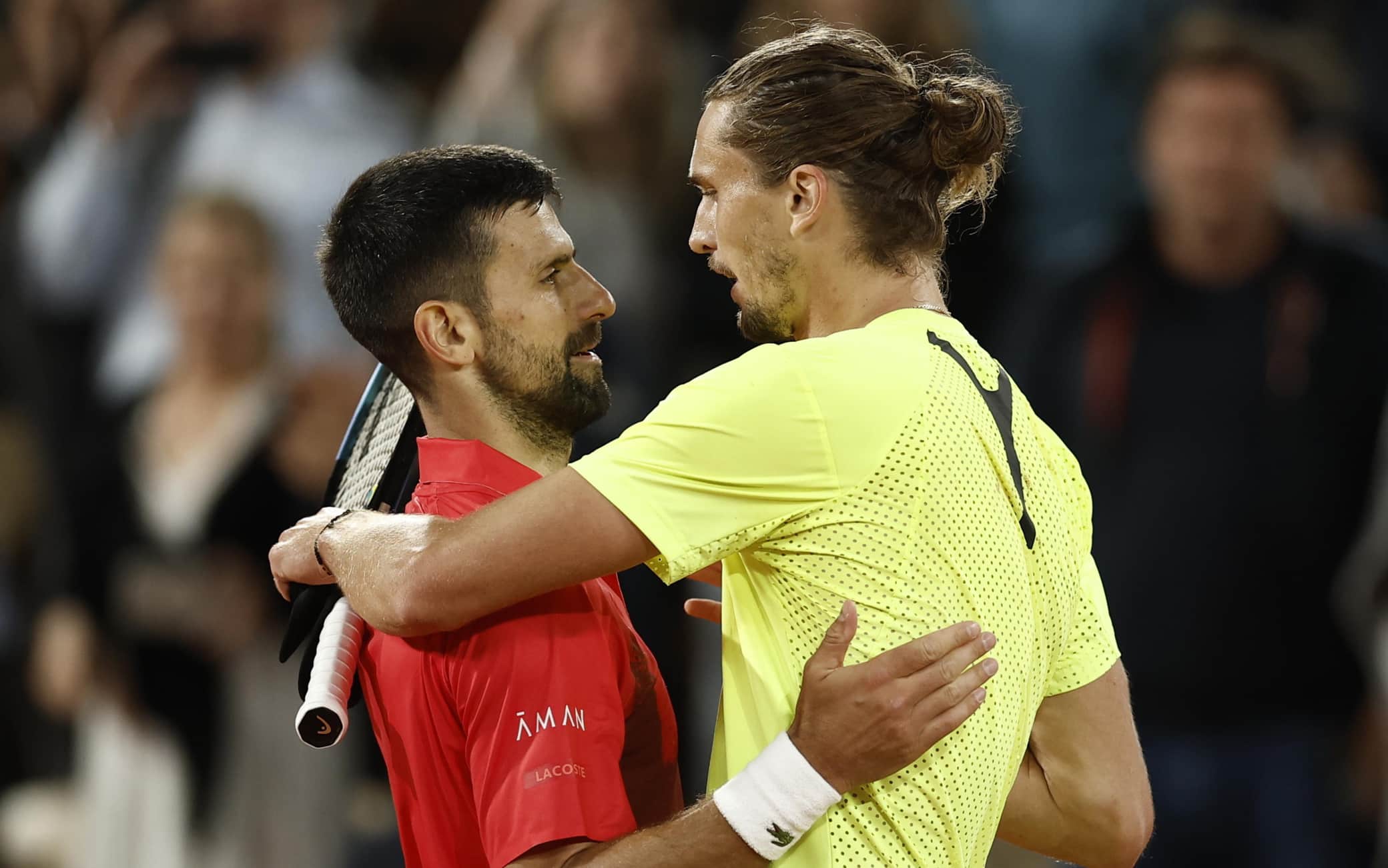 Djokovic: "Zverev ha superato la malattia, ha meritato la vittoria al Roland Garros"