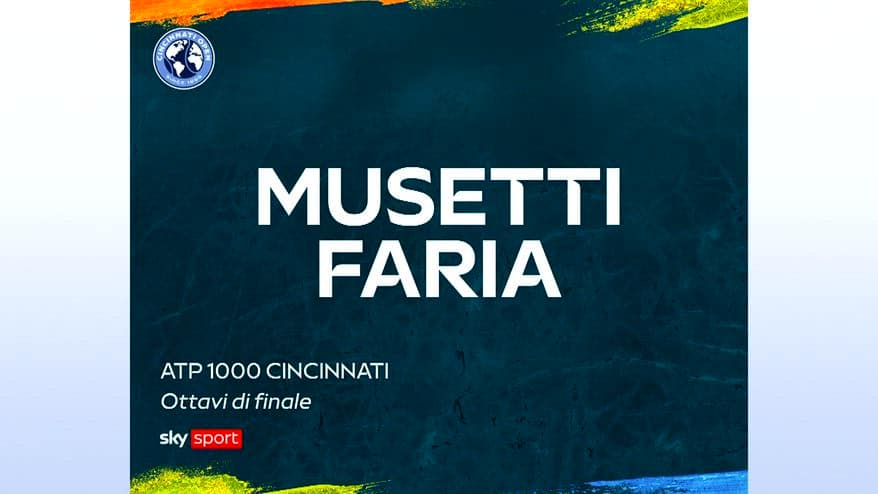 Musetti-Faria: highlights Atp Cincinnati