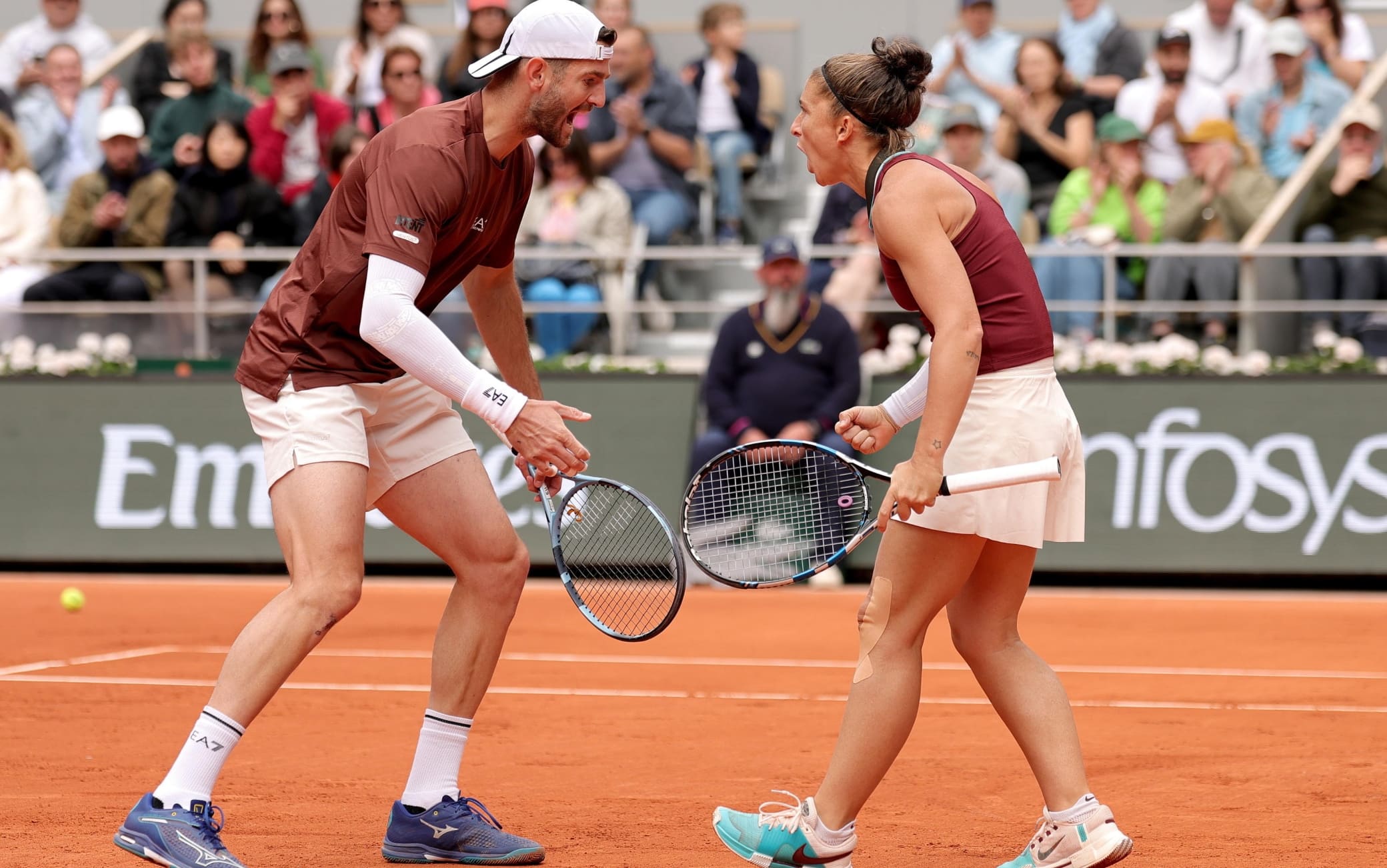Errani/Vavassori in semifinale al Roland Garros: Danilina/Tracy battuti in due set