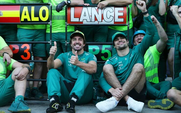 Fernando Alonso e Lance Stroll