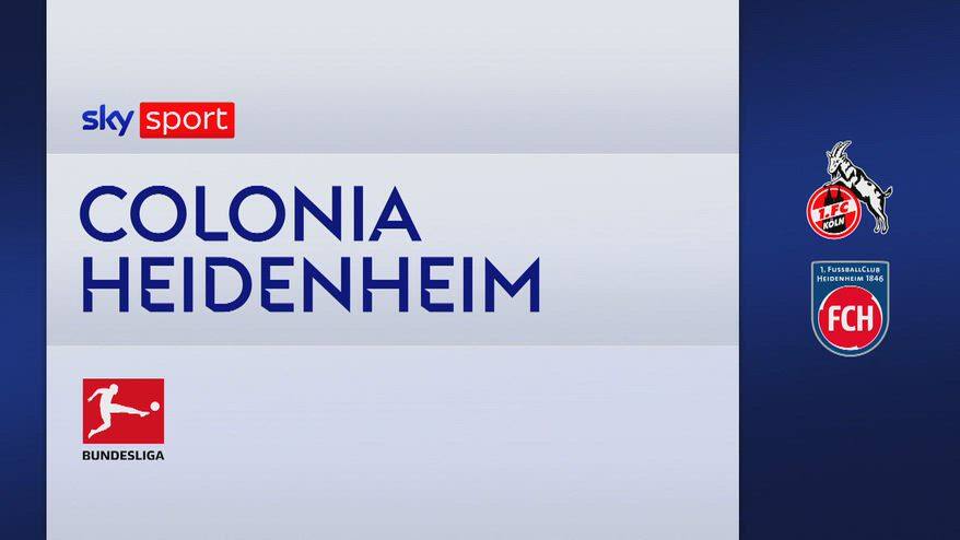 Colonia-Heidenheim 1-3: gol e highlights