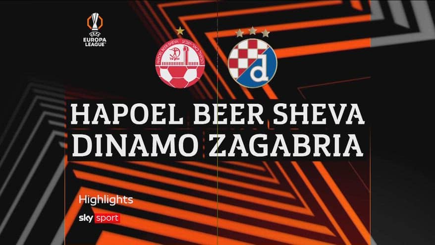 Hapoel Beer Sheva-Dinamo Zagabria 0-0: highlights