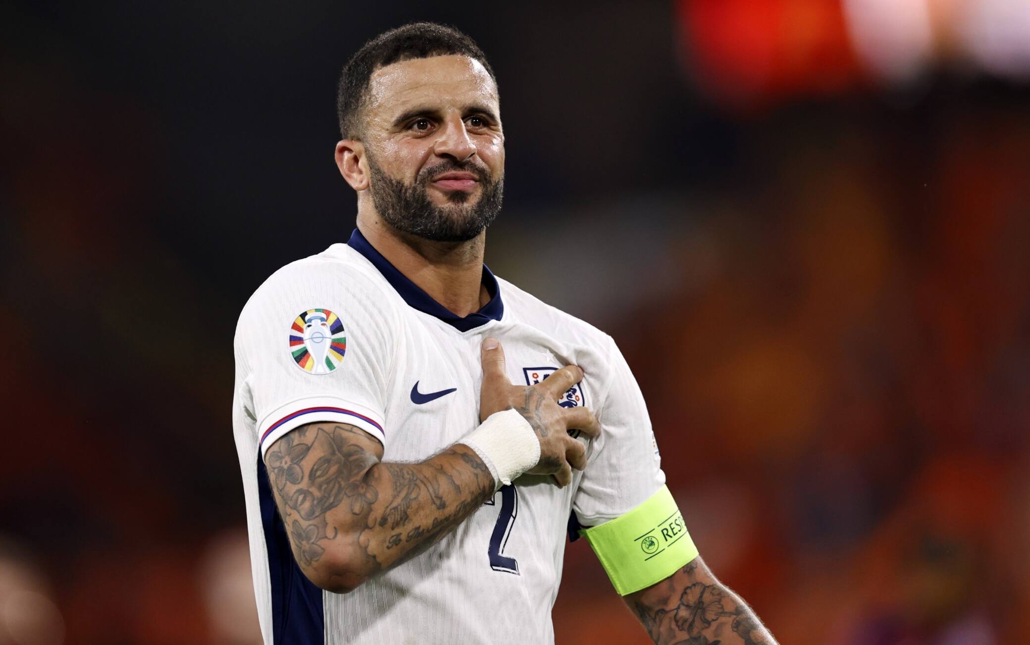 Kyle Walker dice addio alla nazionale inglese: "È stato un viaggio travolgente"