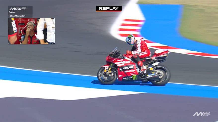 Bagnaia, errori e nervosismo durante il Q1 di Misano
