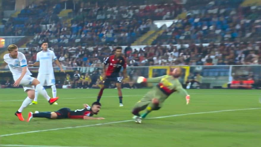 De Bruyne, il gol che sblocca Genoa-Napoli all'82'