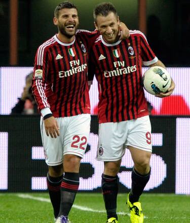 sport_calcio_italiano_milan_nocerino_cassano_getty