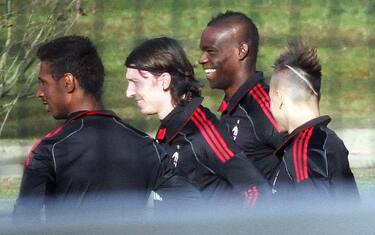 sport_milan_allenamento_balotelli_elsha_montolivo_ansa