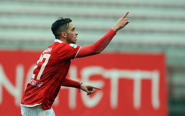 Foto LaPresse - Roberto Settonce 21/11/2015 Perugia ( Italia)
Sport Calcio 
Perugia - Brescia Campionato di Calcio Serie B ConTe.it  2015 2016
Stadio "R.Curii" 
Nella foto:  vittorio parigini esulta dopo il 2 a 0 
Photo LaPresse - Roberto Settonce 21th October 2015
Perugia (Italy) Sport Soccer
Perugia - Brescia Italian Football Championship League B ConTe.it 2015 2016 "R. Curi" Stadium 
In the pic:parigini goal celebrate