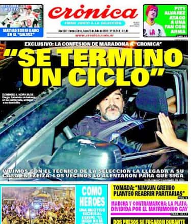 pagina_cronica_maradona_addio