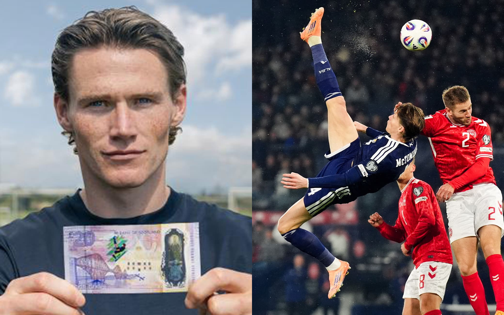 McTominay, la sua rovesciata diventa una banconota: la dedica per il Mondiale della Scozia