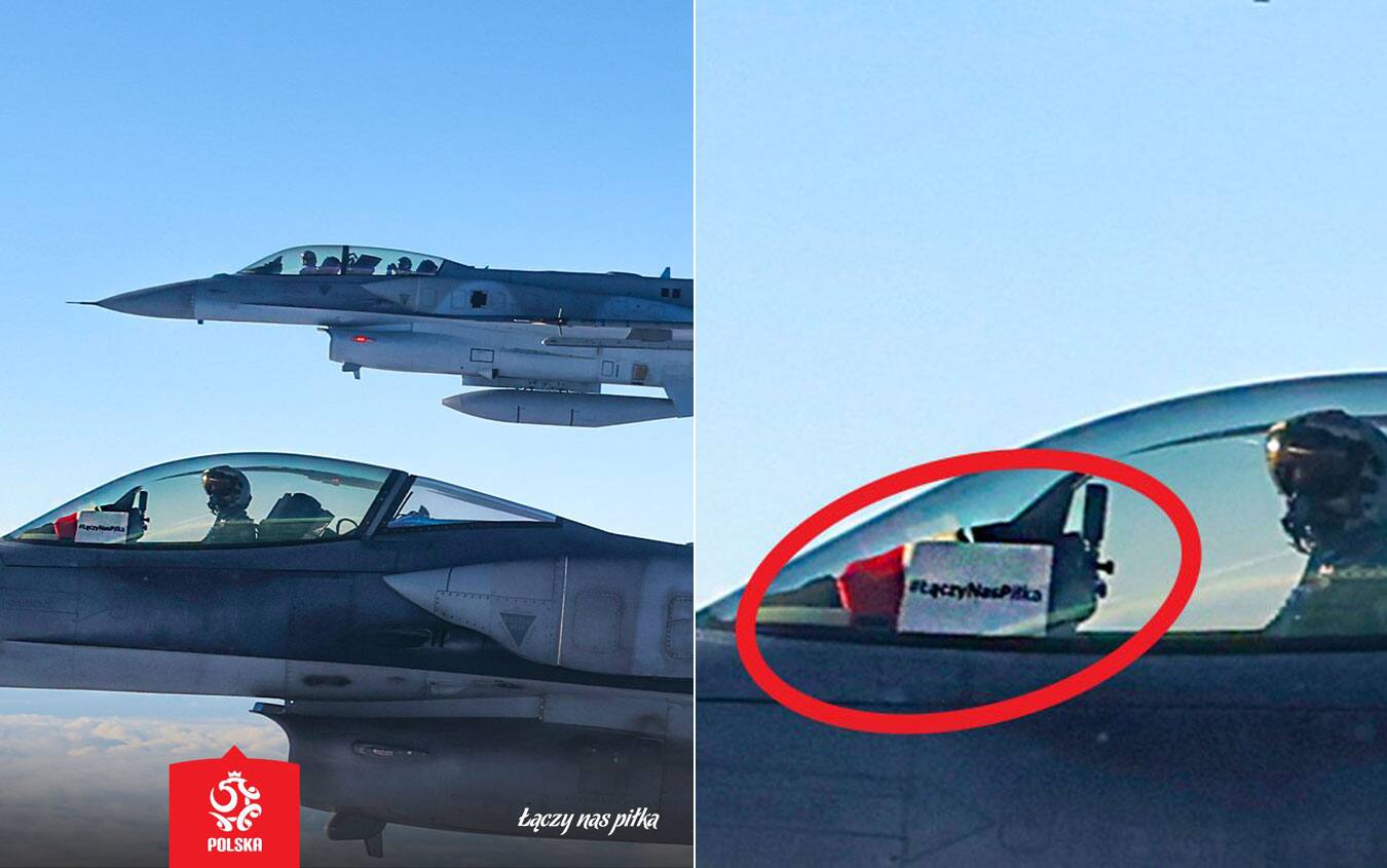 Il messaggio dei piloti dei caccia alla nazionale polacca
