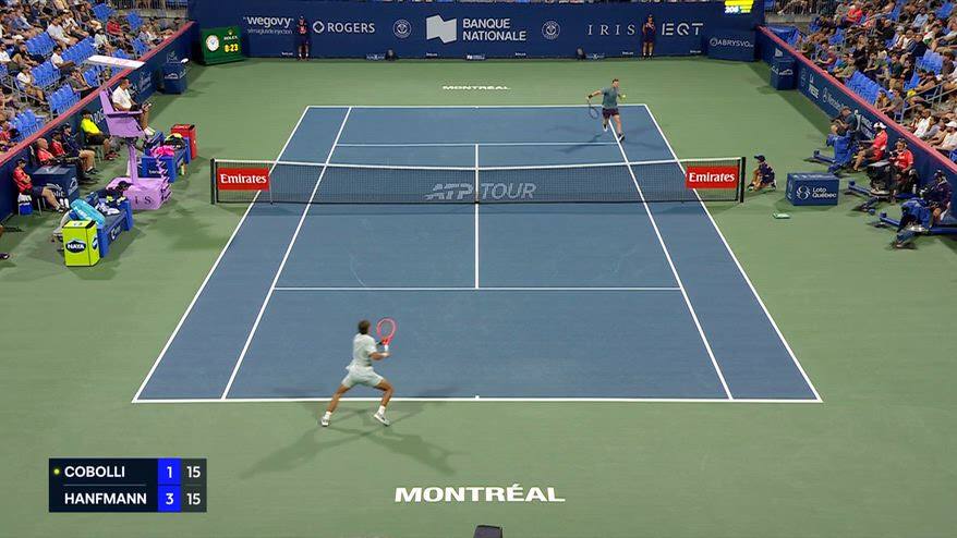 Incredibile Hanfmann: che smorzata contro Cobolli a Montreal