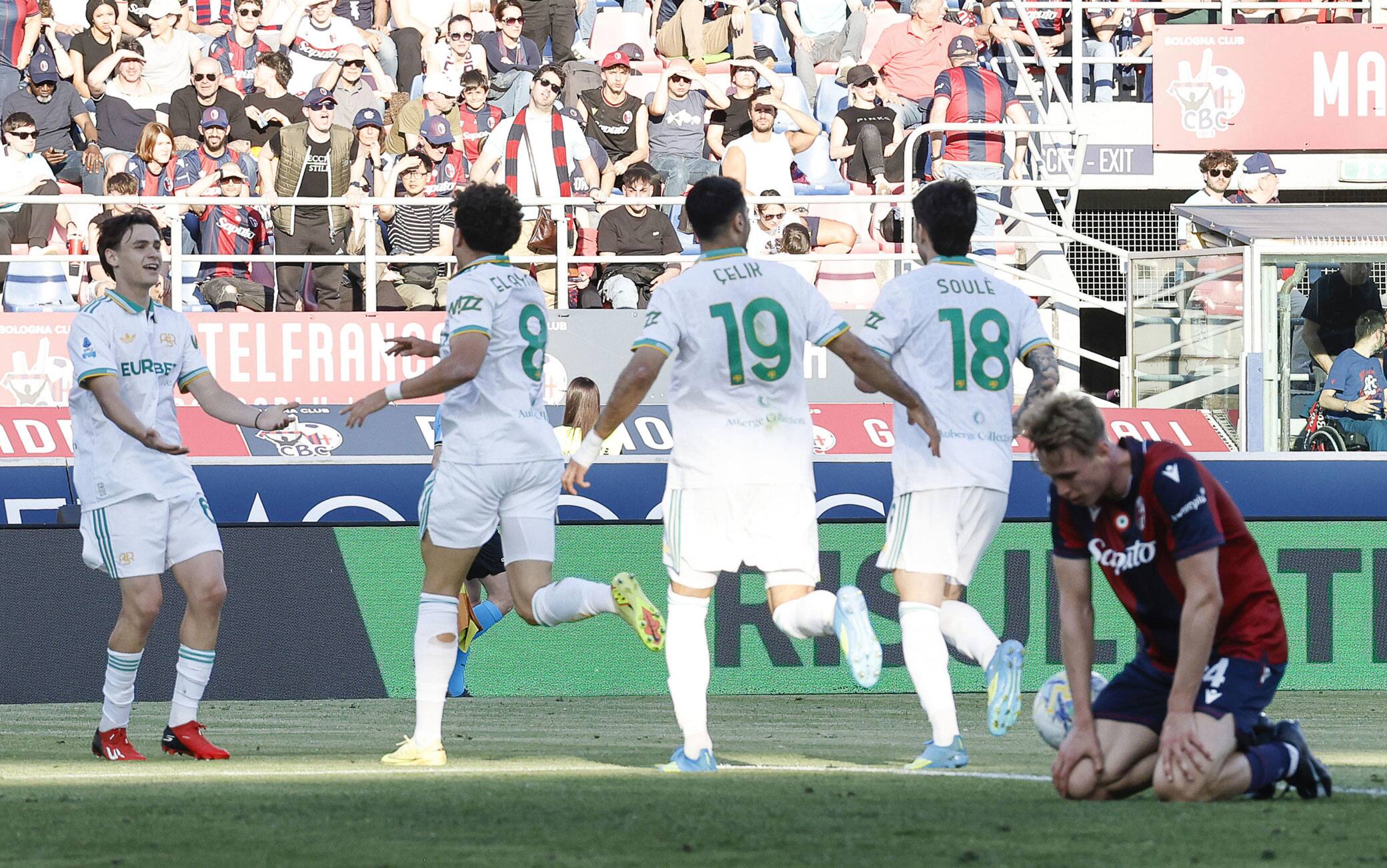 Bologna-Roma 0-2: video, gol e highlights