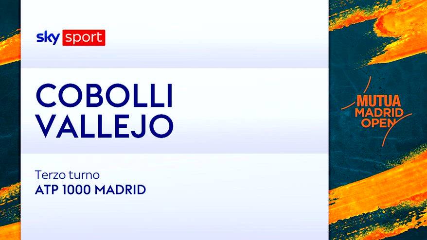 Cobolli-Vallejo: highlights Atp Madrid. VIDEO