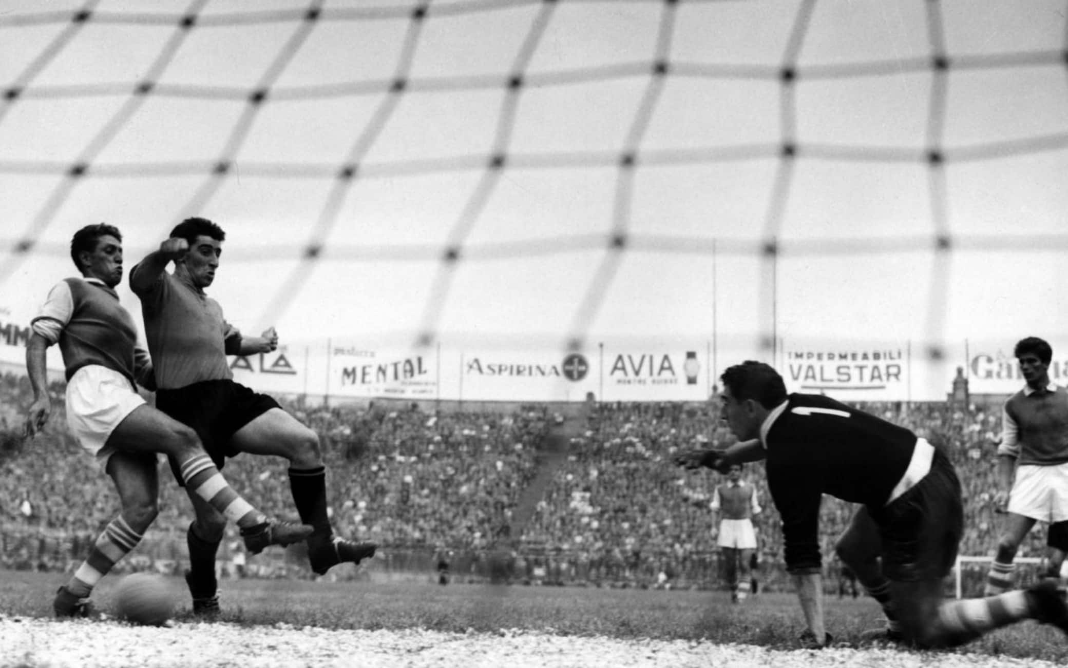 Brighenti con la maglia dell'Inter