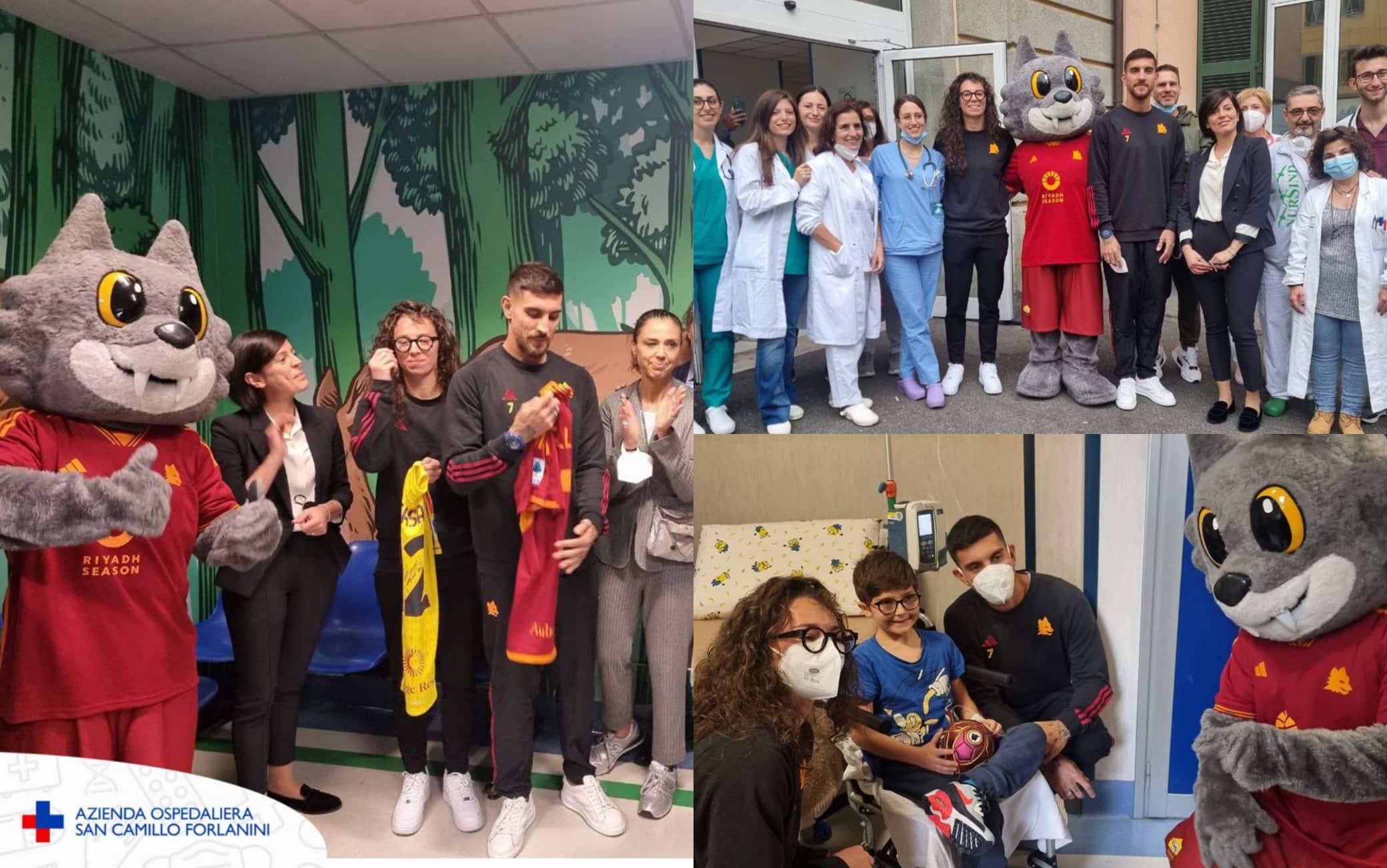 La visita di Pellegrini all'Ospedale San Camillo