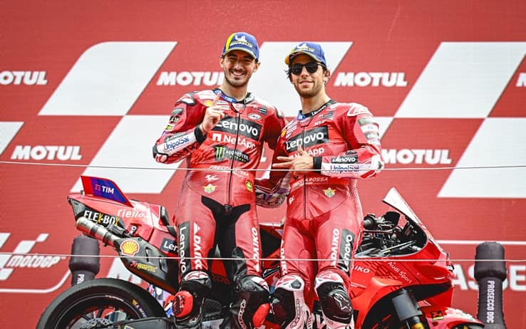 Enea Bastianini e Francesco Bagnaia