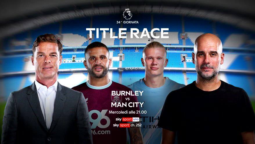Premier, 34^ turno: Burnley-Man. City mercoledì su Sky