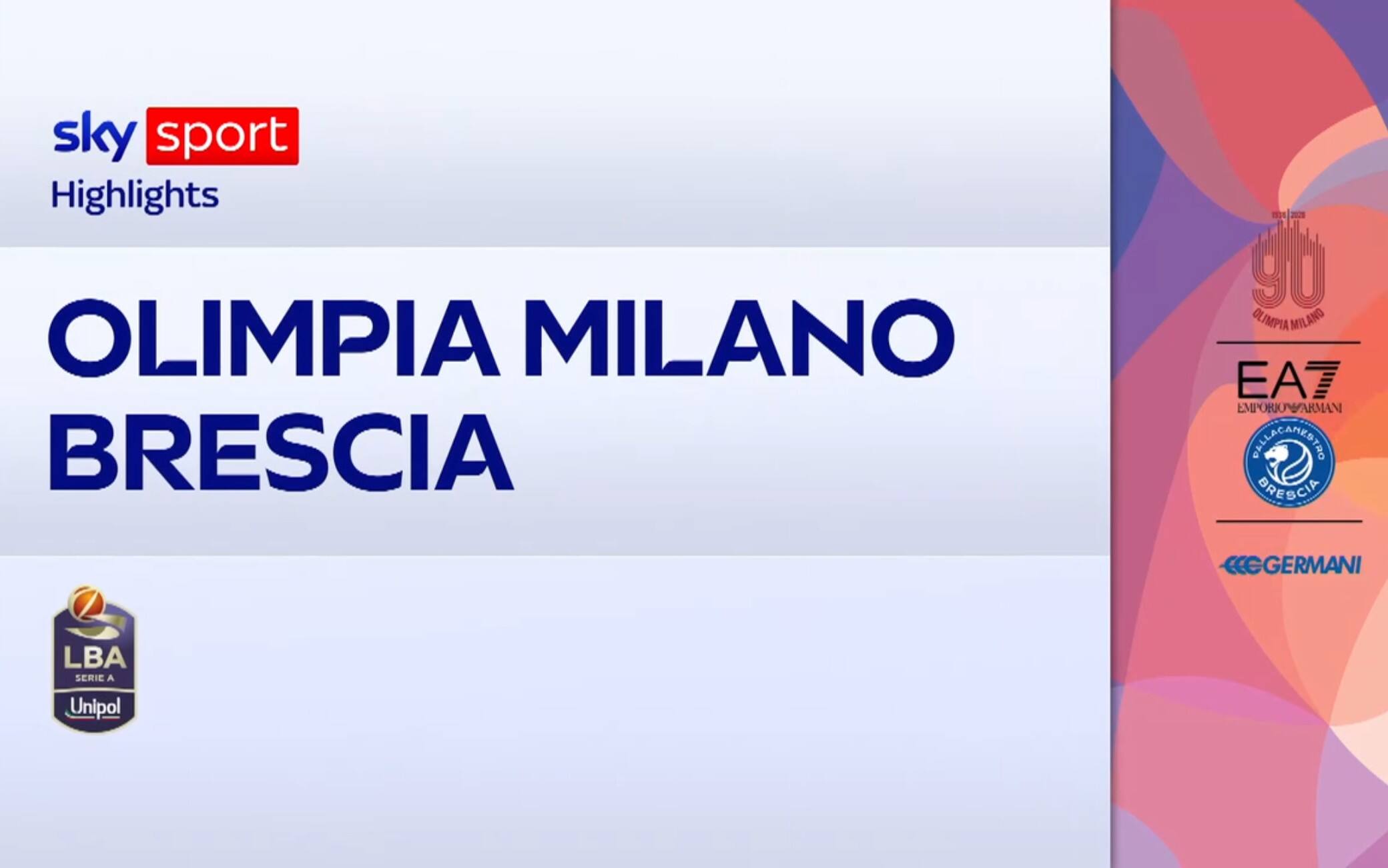 Olimpia Milano-Brescia 81-90: highlights LBA