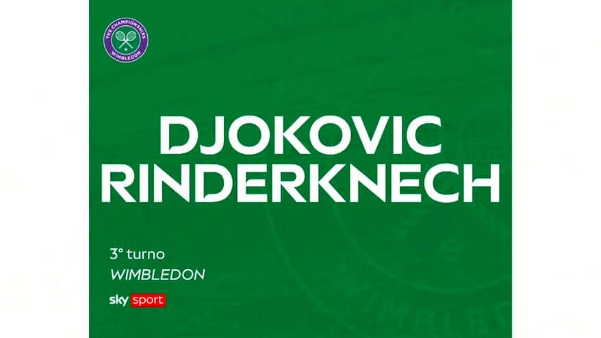Djokovic-Rinderknech: highlights Wimbledon