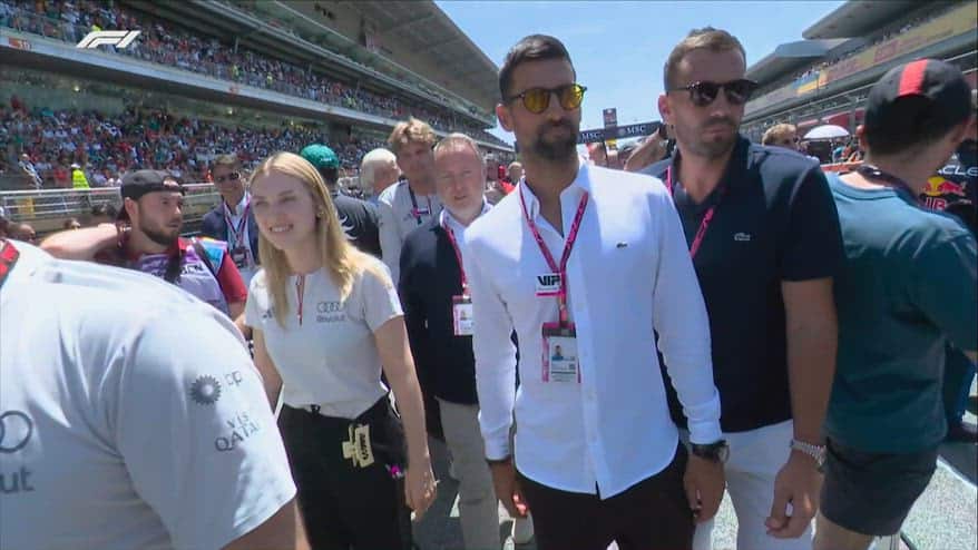Dal tennis alla F1: Djokovic ospite speciale a Barcellona