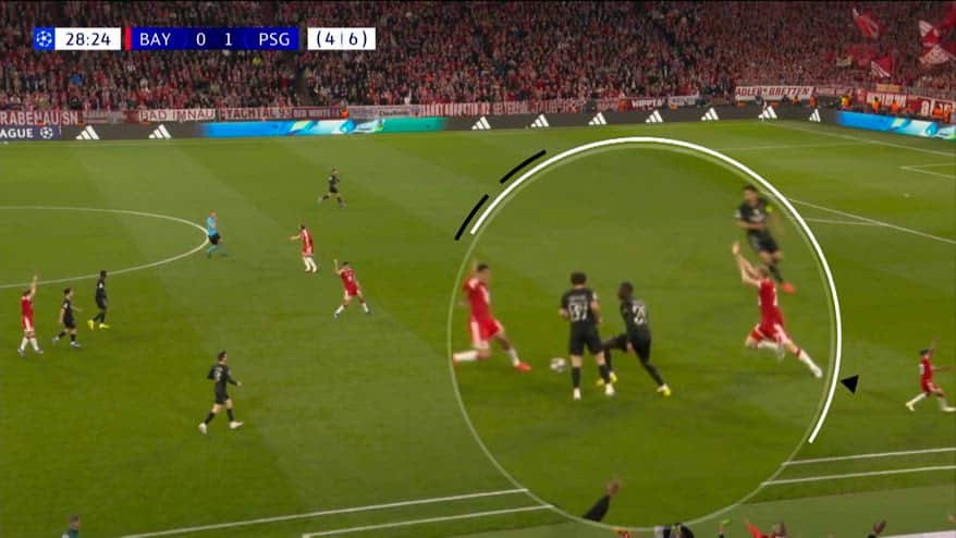 Psg, i due falli di mano contestati dal Bayern Monaco
