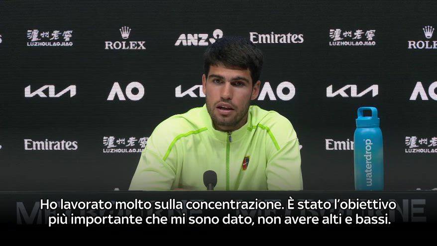 Alcaraz: "Sto lavorando tanto sulla continuità"
