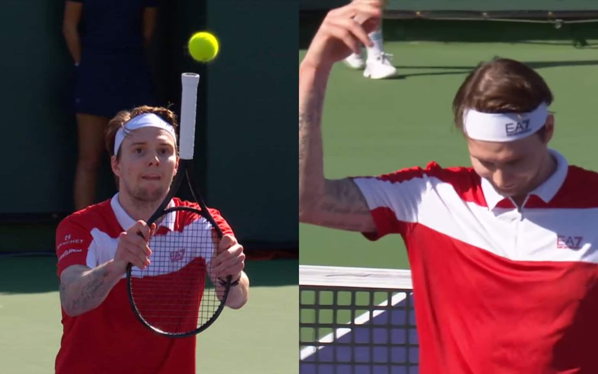 Indian Wells, il solito Bublik: punto con il manico della racchetta. VIDEO