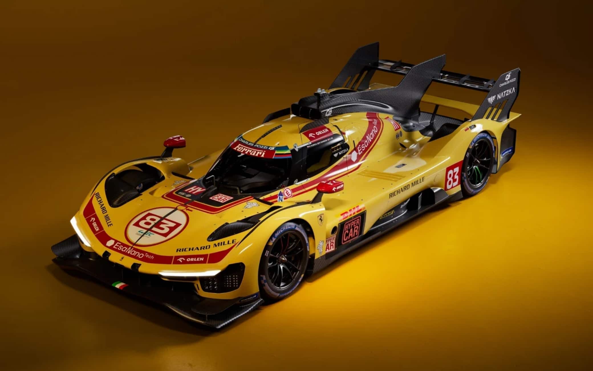 WEC 2026, presentata la Ferrari 499P di AF Corse con livrea Giallo Modena. FOTO