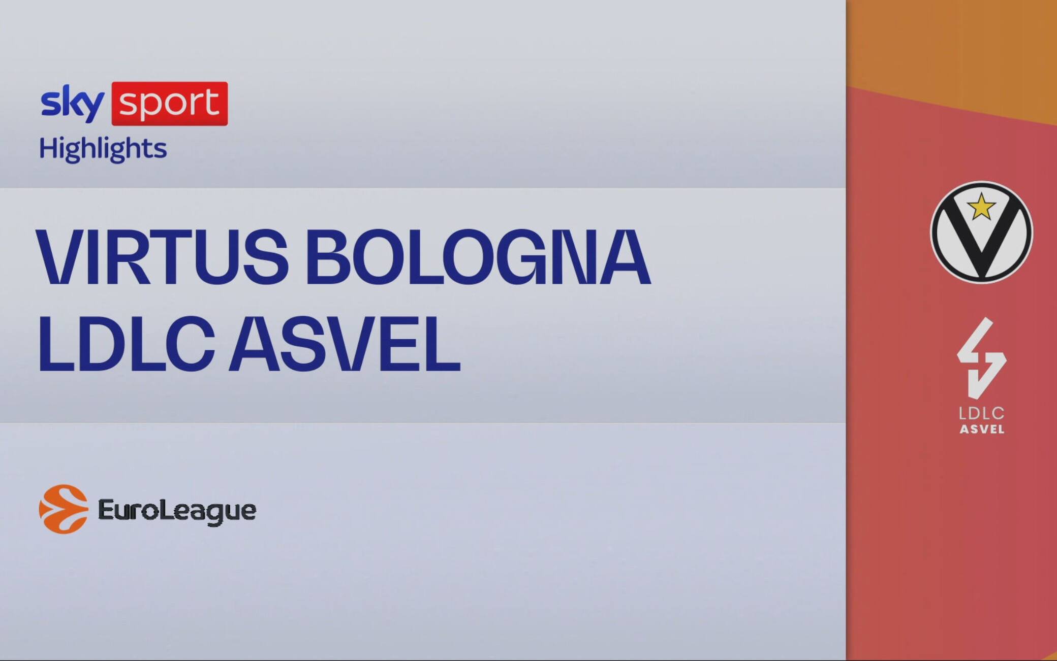 Eurolega, Virtus Bologna-Asvel 70-80: highlights