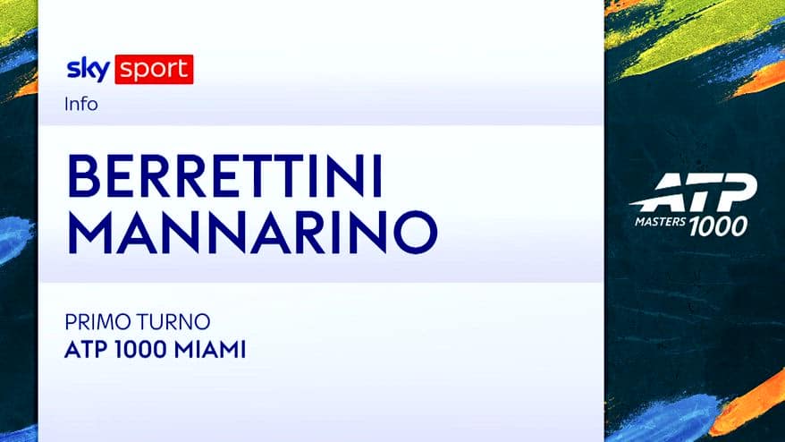 Berrettini-Mannarino: highlights Atp Indian Wells