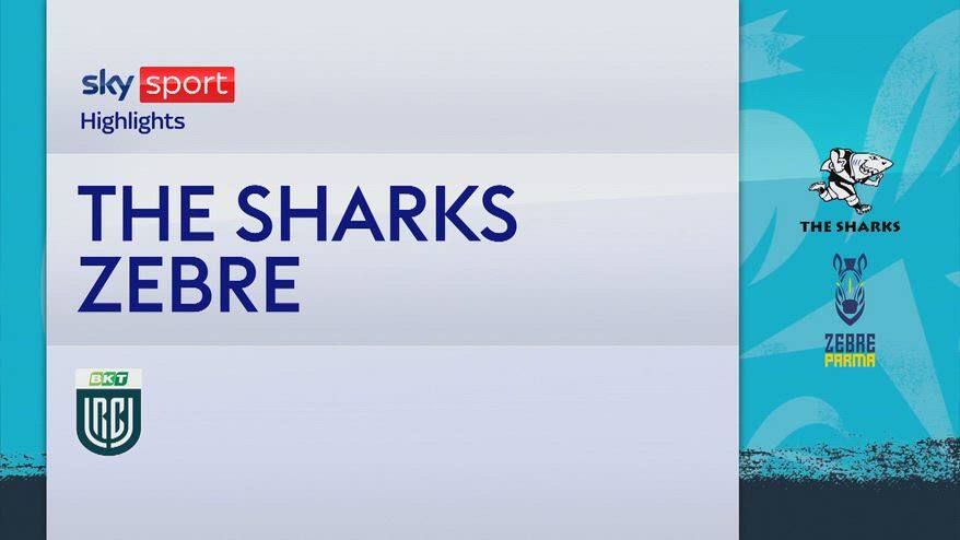 Sharks-Zebre: highlights URC rugby 