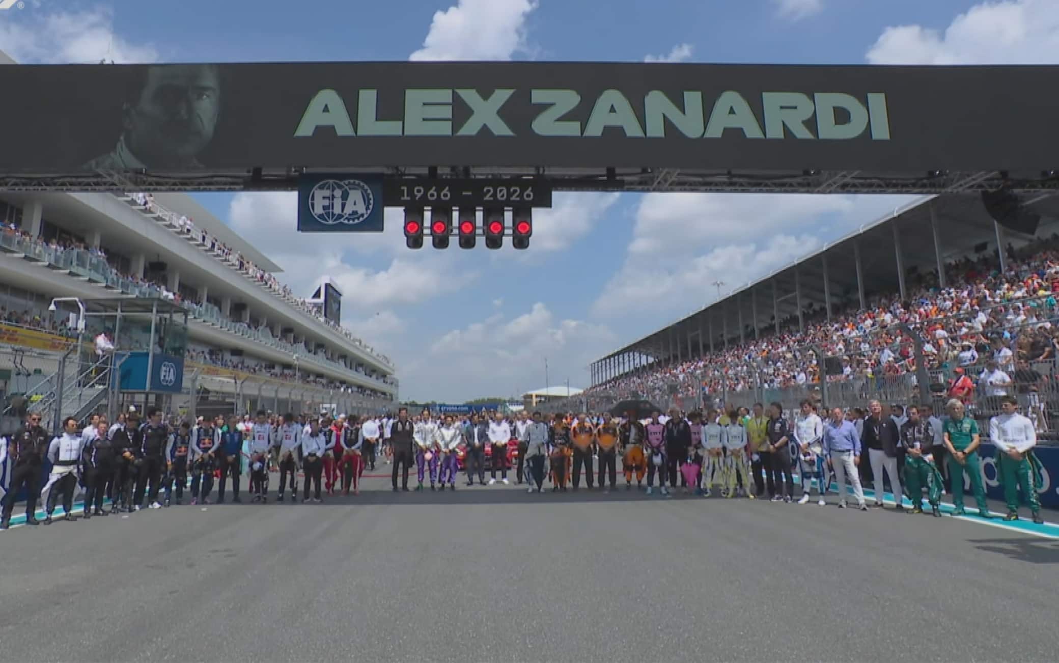 Ciao Alex, la F1 ricorda Zanardi: minuto di silenzio a Miami. VIDEO