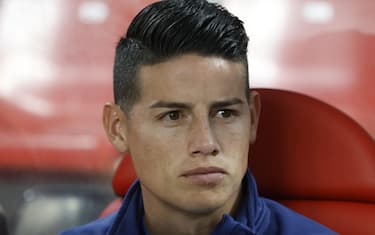 epa11608713 Rayo Vallecano's James Rodriguez looks on ahead of the Spanish LaLiga soccer match between Rayo Vallecano and CA Osasuna, in Madrid, Spain, 16 September 2024.  EPA/JUANJO MARTIN