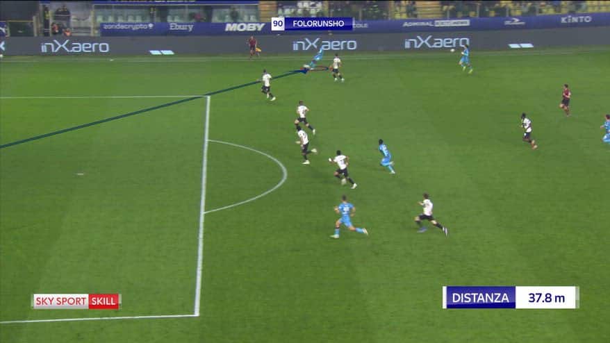 Folorunsho, gol voluto: l'analisi con lo Sky Sport Skill