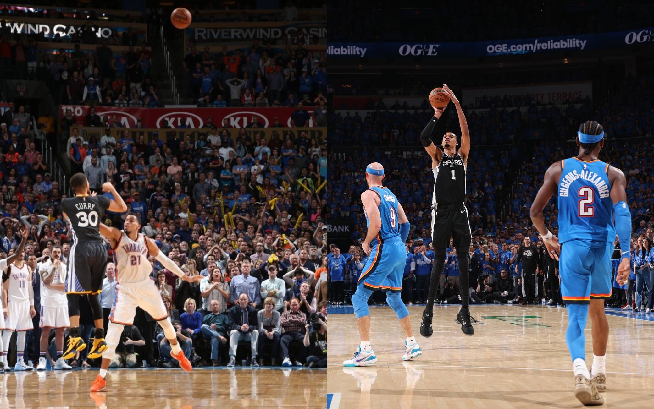 NBA, Wemby come Curry: a OKC va in replica la tripla impossibile di Steph del 2016. VIDEO 