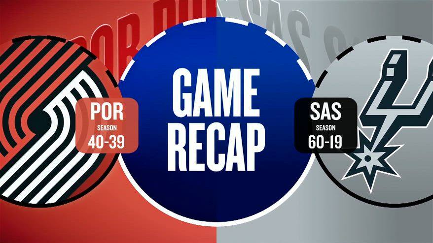 NBA Highlights: San Antonio-Portland 112-101