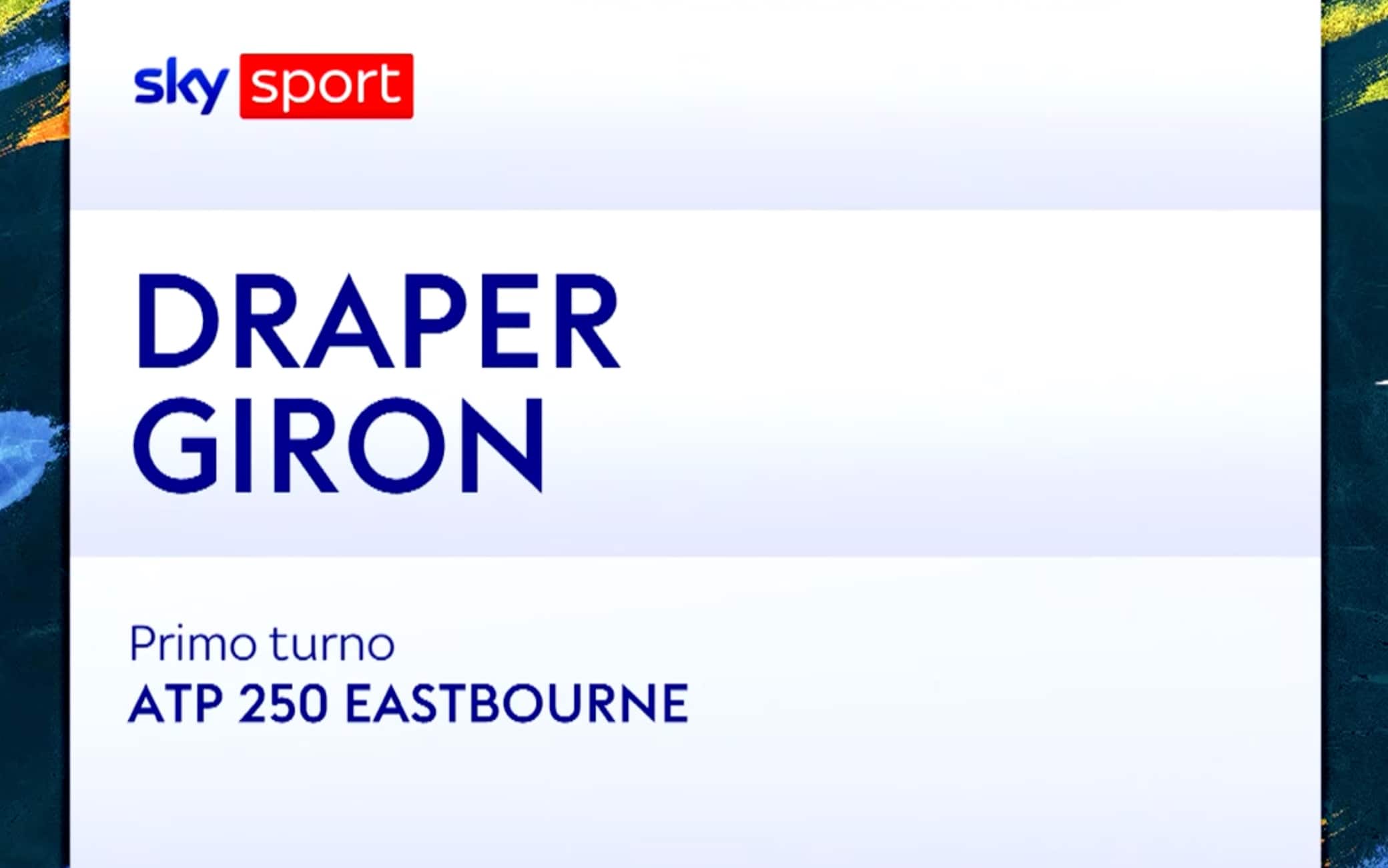 Draper-Giron: highlights Atp Eastbourne. VIDEO