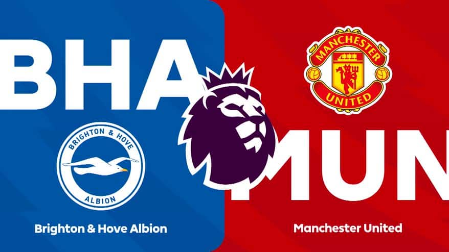 Brighton-Manchester United 0-3: gol e highlights