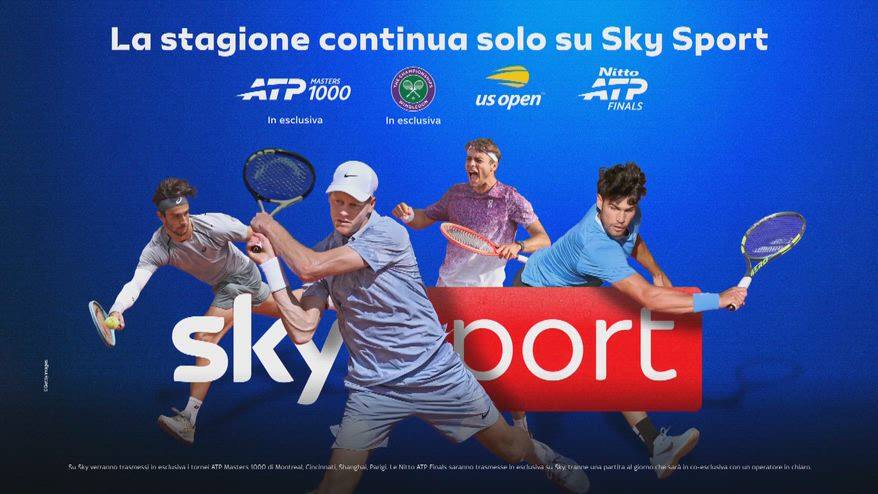La stagione del grande tennis continua su Sky Sport